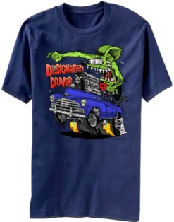 Rat Fink Designated Driver Ed Roth Kustom Kulture Adult Mens T Tee Shirt BD207