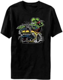 Rat Fink Car Eater Ed Roth Kustom Kulture Adult Mens T Tee Shirt BD021BK