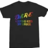 DARE D.A.R.E Classic Logo Rainbow Keeping Kids Off Drugs Education T Shirt 30-22