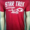 Star Trek Red Ship Logo TV Show Movie Classic Space Galaxy Heather T Shirt S-3XL