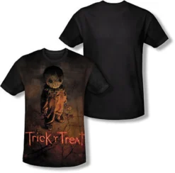 Impact Trick R Treat Poster Sublimation Halloween Costume Black Back T Shirt S-3Xl