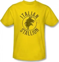 ROCKY BALBOA YELLOW ITALIAN STALLION BOXING FIGHT STALLONE MOVIE T TEE SHIRT 2XL