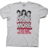 Authentic Workaholics Drink More Beer Honey Bear Funny Tv Show Tee Shirt 2Xl