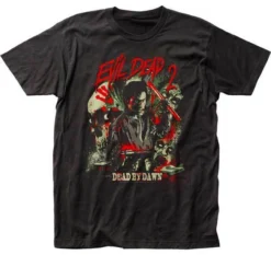 Evil Dead 2 Dead By Dawn Ash Williams Bruce Campbell Horror Movie T Shirt ED203