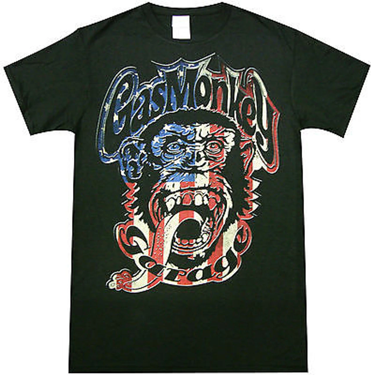 Gas Monkey Garage Americana Sweat Beers Fast N Loud Dallas Texas T Tee Shirt 2 Gas Monkey Garage Americana Sweat Beers Fast N Loud Dallas Texas T Tee Shirt - Image 2