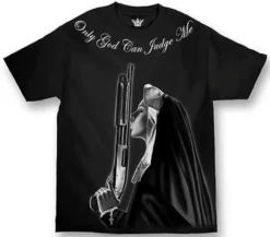 Mafioso Sisters Keeper Only God Can Judge Me Shotgun Urban Tattoo T Shirt S-4Xl