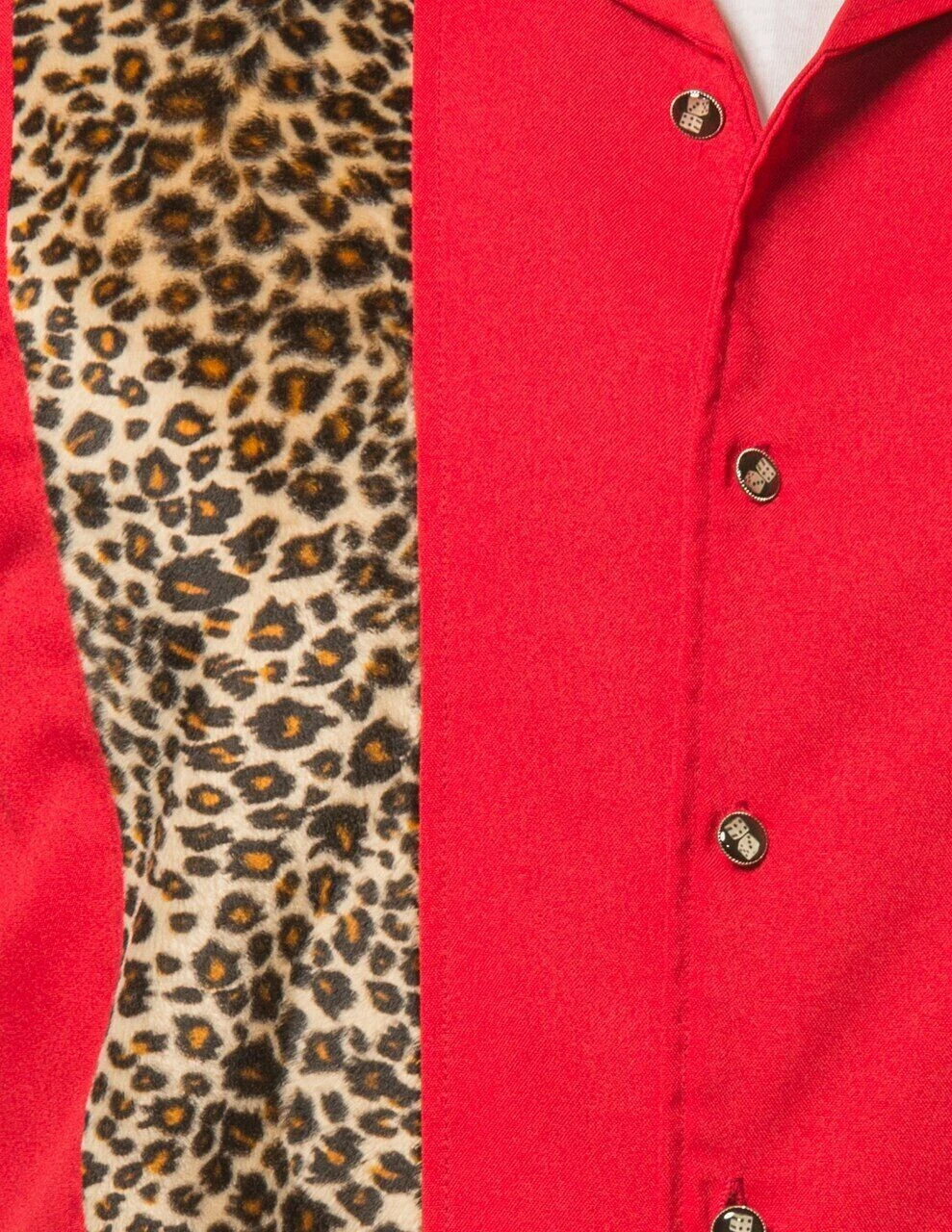 Steady Clothing Leopard Panel Red Rockabilly Bowling Button Down Shirt ST35320 2 Steady Clothing Leopard Panel Red Rockabilly Bowling Button Down Shirt ST35320 - Image 2