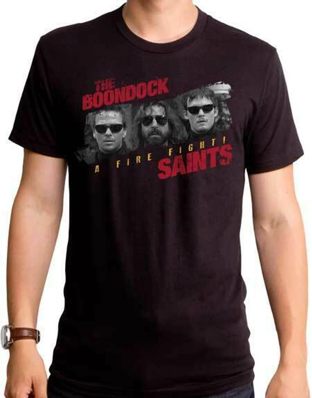 The Boondock Saints A Fire Fight Connor Murphy MacManus Movie T Shirt BDS0029 3 The Boondock Saints A Fire Fight Connor Murphy MacManus Movie T Shirt BDS0029 - Image 3