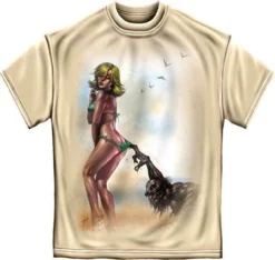 Zombie Living Dead Attack Bikini Baby Babe On The Beach Sunblock T Shirt RN2251 -Reelwear Shop 2893a112 8547 5c96 92e2 813bbc697d04 32339.1557150332