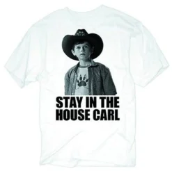 Authentic The Walking Dead Stay In The House Carl Zombie Adult T Tee Shirt M