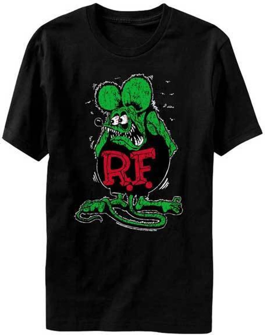 Rat Fink Ed Big Daddy Ross Hot Rod Kustom Kulture Distressed T Shirt BD001BKDIS 3 Rat Fink Ed Big Daddy Ross Hot Rod Kustom Kulture Distressed T Shirt BD001BKDIS - Image 3