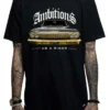 Mafioso Ambitions Vintage Chevy Cars Low Rider Tattoos Inked Urban Black T Shirt