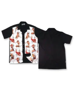 Liquor Brand Vixen Rockabilly Retro Pinup Bowling Button Down Shirt LB-MBS-19002 -Reelwear Shop 3248e199 c75d 5383 8997 50670c50747f 81340.1606315248