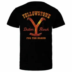 Yellowstone Text Brand Dutton Ranch Logo Kevin Costner TV Show T Shirt 66-21 -Reelwear Shop 3296bd46 ddea 57e3 bb6b 68daea70bf28 10614.1619186107