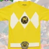 Mighty Morphin Power Rangers Yellow Ranger Superhero Halloween Costume T Shirt