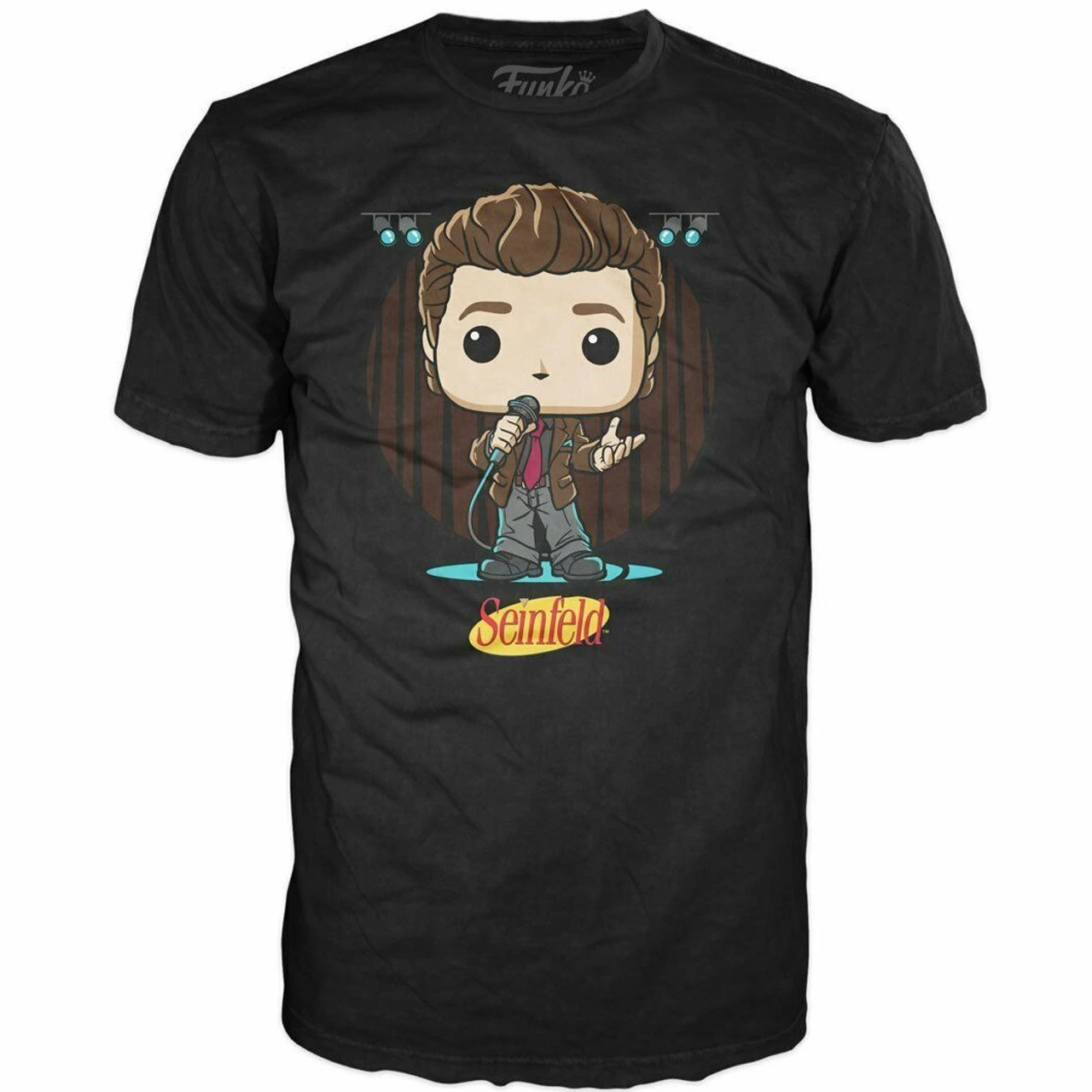 Funko POP! Seinfeld Jerry Live From NYC Stand Up Comedy TV Mens T Shirt 57435 3 Funko POP! Seinfeld Jerry Live From NYC Stand Up Comedy TV Mens T Shirt 57435 - Image 3