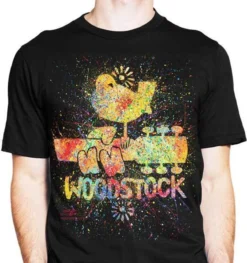 Get Down Art GDA Woodstock Festival Peace Rock Guitar Music Mens Shirt SFAP54