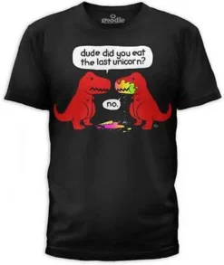 T-REX THE LAST UNICORN RAINBOW MAGIC DINOSAUR CARTOON DINO MENS T TEE SHIRT -Reelwear Shop 39fa6591 3db9 5463 828f 3bda3763b365 73759.1556770067