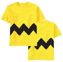AUTHENTIC PEANUTS CHARLIE BROWN COSTUME COSPLAY TEE SHIRT MENS S-3XL