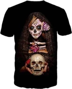 Daveed Benito Fortune Teller Dod Sexy Beautiful Sugar Skull Artwork Tee Shirt -Reelwear Shop 3e736fc2 3f72 5031 884e f2dbf90b6192 33558.1557380230