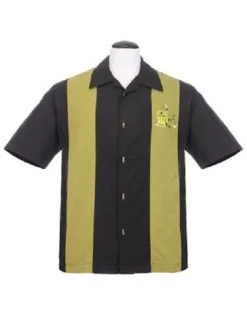 Steady Clothing The Mickey Tiki Rockabilly Button Down Bowling Shirt ST35374