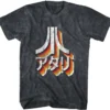 Atari Japanese Distressed Logo 70s Vintage Video Games Retro T Shirt TS21420ARIU