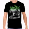 Rock Rebel The Munsters Family Coach Tee Shirt Black Halloween Horror Goth Scary