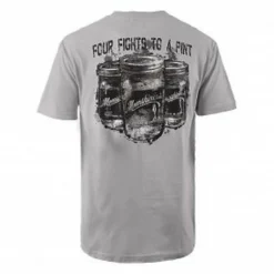 Authentic Moonshiners Four Fights To A Pint Alcohol Discovery Channel T Shirt L