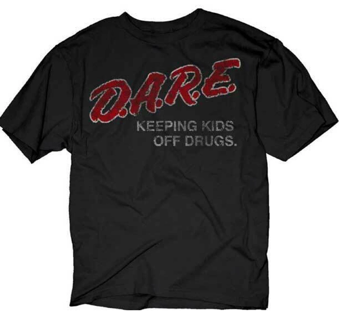 DARE D.A.R.E Distressed Keeping Kids Off Drugs 80s Style Retro T Shirt 30-19 1 DARE D.A.R.E Distressed Keeping Kids Off Drugs 80s Style Retro T Shirt 30-19