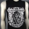 AUTHENTIC SONS OF ANARCHY SMOKE & BANNER SOA MUSCLE T SHIRT S M L XL 2XL 3XL