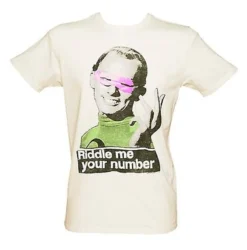 Authentic Junk Food Riddle Me Your Number The Riddler Dc Comics T Shirt S-2Xl