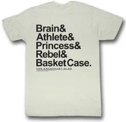 AUTHENTIC THE BREAKFAST CLUB NEW NAMES CLASSIC MOVIE T TEE SHIRT S M L XL 2XL