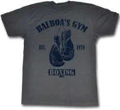 Rocky Bolboa'S Gym Lift Muscle Boxer Knock Out Skills Tee T Shirt S M L Xl 2Xl