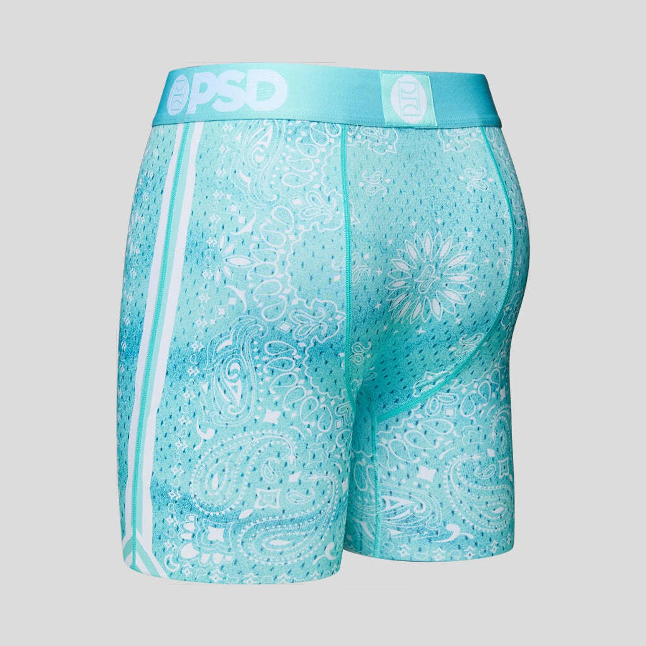 PSD Baller Bandana Paisley Teal Breathable Underwear Boxer Briefs 222180037 2 PSD Baller Bandana Paisley Teal Breathable Underwear Boxer Briefs 222180037 - Image 2