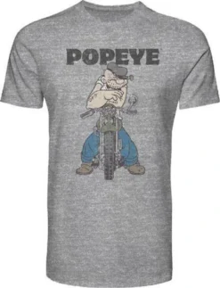 H3 Sportgear Popeye Motorcycle Biker Cartoon Distressed Grey T Shirt TS06086POP -Reelwear Shop 5d0c652c 32d5 5344 b2e5 d89b512f9cd1 75360.1642693401