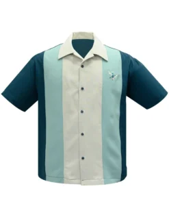 Steady Clothing Atomic Mad Men Rockabilly Teal Bowling Button Down Shirt ST35309 -Reelwear Shop 60437ffb 95fc 5c30 baea 272b1ba2f2d4 78123.1605018397