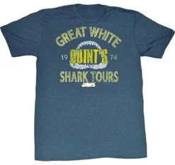 AUTHENTIC JAWS SHARK TOUR KILLER SHARK MOVIE T TEE SHIRT S M L XL 2XL