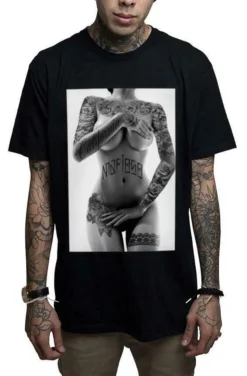 Mafioso Strip Tattooed Inked Nude Naked Sexy Woman Stripper Urban Black T Shirt -Reelwear Shop 651c6eb1 3dbb 513c 80ee 30b95d97a4c2 08116.1562594981
