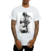 Mafioso Mob Wife Naked Tattooed Alternative Model Urban Mobster White T Shirt