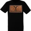 Yellowstone Leather Patch Logo TV Show Kevin Costner Drama Western T Shirt 66-27