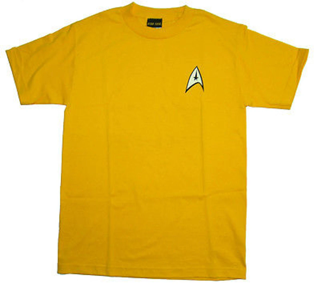 Authentic Star Trek Classic Command Uniform Gold Logo T Shirt S M L Xl 2Xl 3Xl 2 Authentic Star Trek Classic Command Uniform Gold Logo T Shirt S M L Xl 2Xl 3Xl - Image 2
