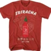Sriracha Hot Chili Sauce Rooster Noodles Ramen Logo Retro T Shirt TS14123SRIM