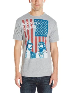 Cheech & Chong Red White Blue & Green Marijuana Weed Adult T Tee Shirt 61021