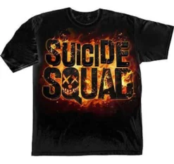 SUICIDE SQUAD LOGO IN FLAMES FIRE HEAT JOKER HARLEY QUINN MOVIE T SHIRT S-3XL -Reelwear Shop 77c44adc 0636 5612 ab84 0697f758225b 20104.1556800903