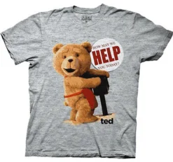 Authentic Ted How May We Help You Teddy Bear Cash Register Hump Men T Shirt Xl