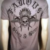 FAMOUS STARS & STRAPS CHIEF POCKET PREMIUM URBAN SKULL HIP HOP T TEE SHIRT S-2XL