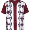 Liquor Brand Vegas Retro Pinup Rockabilly Bowling Button Down Shirt LB-MBS-19006