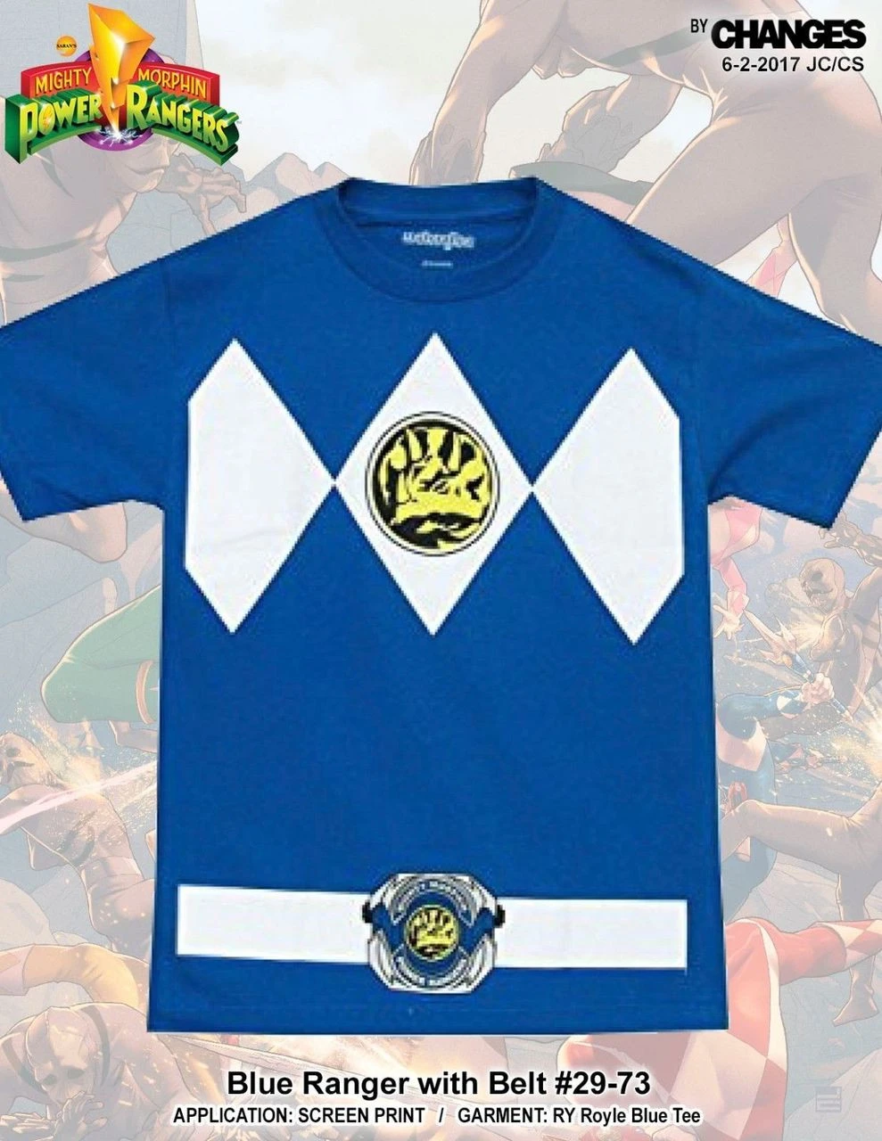 Mighty Morphin Power Rangers Blue Ranger Superhero Halloween Costume T Shirt 1 Mighty Morphin Power Rangers Blue Ranger Superhero Halloween Costume T Shirt