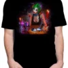 GDA Get Down Art Dinner Is Served Joker Drugs Halloween Men's Tee Shirt Black