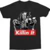 Predator Killin It Holding Skulls Science Fiction Action Movie T Shirt 40-32